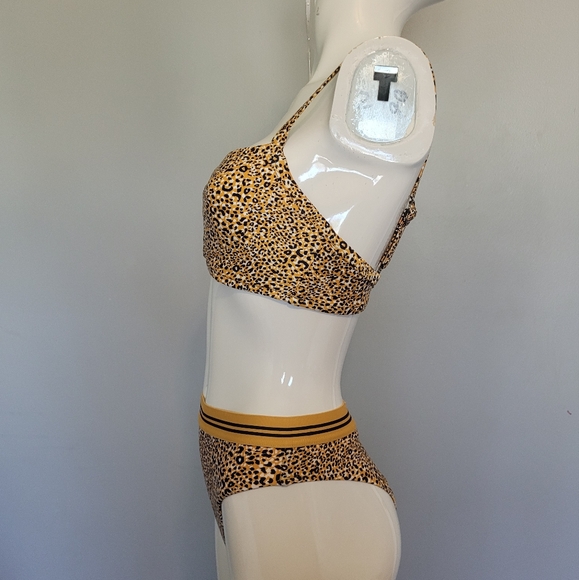 Seafolly Spirit Animal DD Square Neck Top and Sporty Bottom, GUC, Size S - Picture 5 of 9
